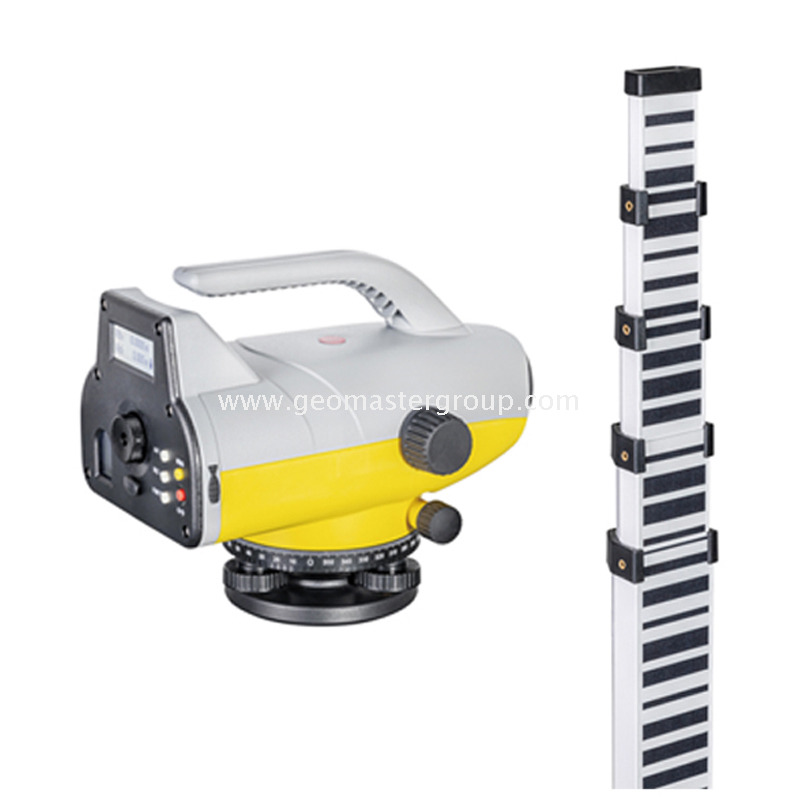 Телескопический персонал штрих -кода (5 м, 5 секунд)