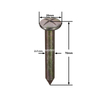 Стальной геодезический гвоздь