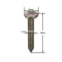 Стальной геодезический гвоздь (70 мм)