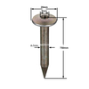Стальной геодезический гвоздь